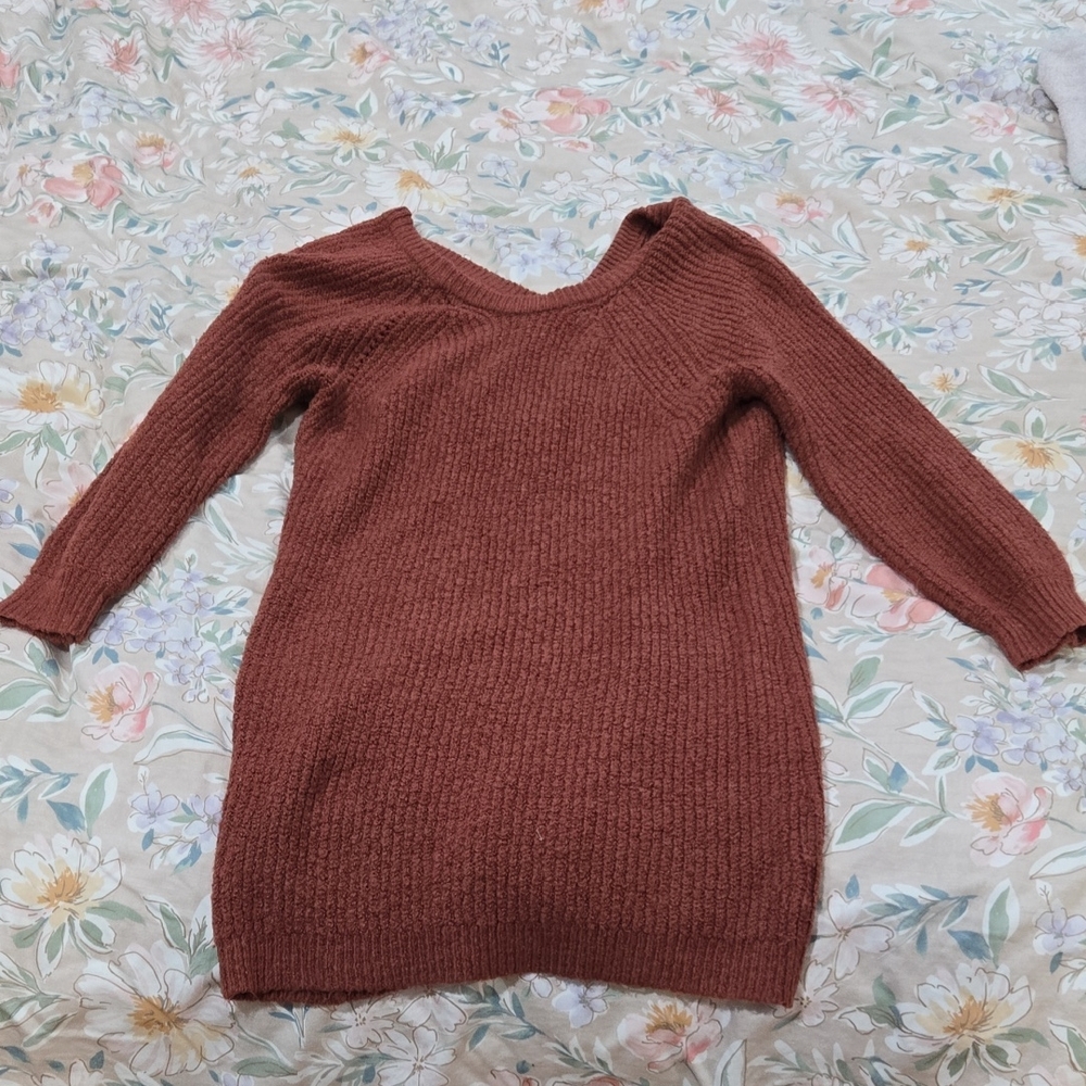 Harper Heritage Scarlet/Burnt Orange Sweater Dress